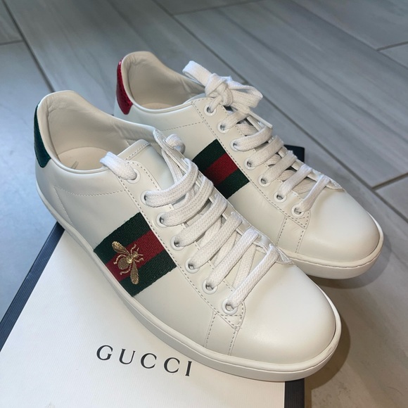 Authentic womens gucci sneakers size 8 - Picture 4 of 7